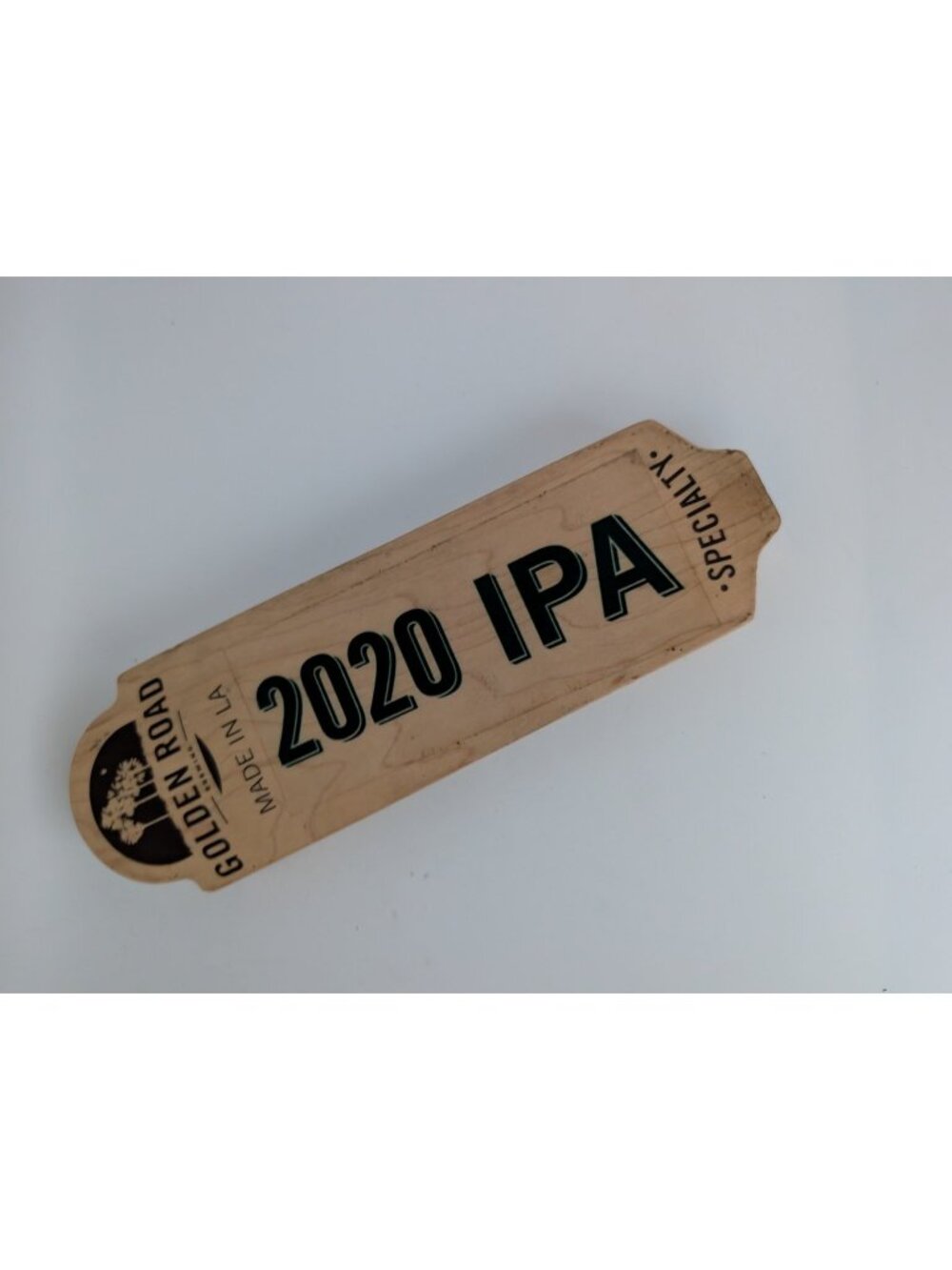 Golden Road Brewing 2020 IPA Specialty Wood Tap Handle Paddle Style RARE